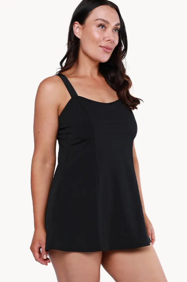 Women Capriosca Plain Panelled Swim Dress +