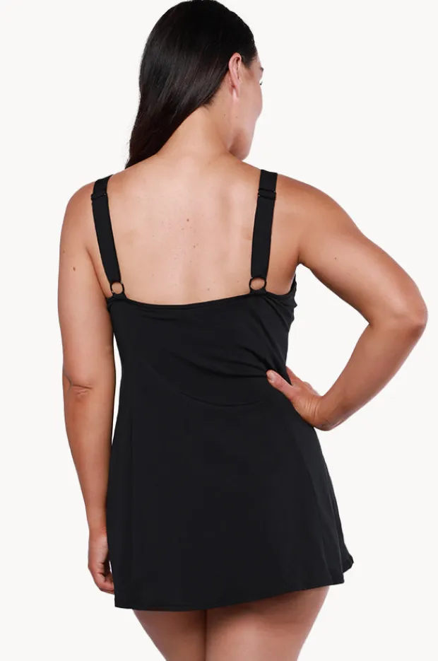 Women Capriosca Plain Panelled Swim Dress +