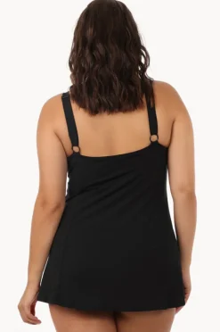 Women Capriosca Plain Panelled Swim Dress +