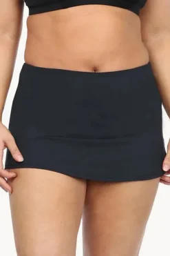 Women Base Swim Plain Skirted Pant