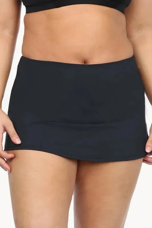 Women Base Swim Plain Skirted Pant