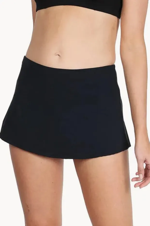 Women Base Swim Plain Skirted Pant