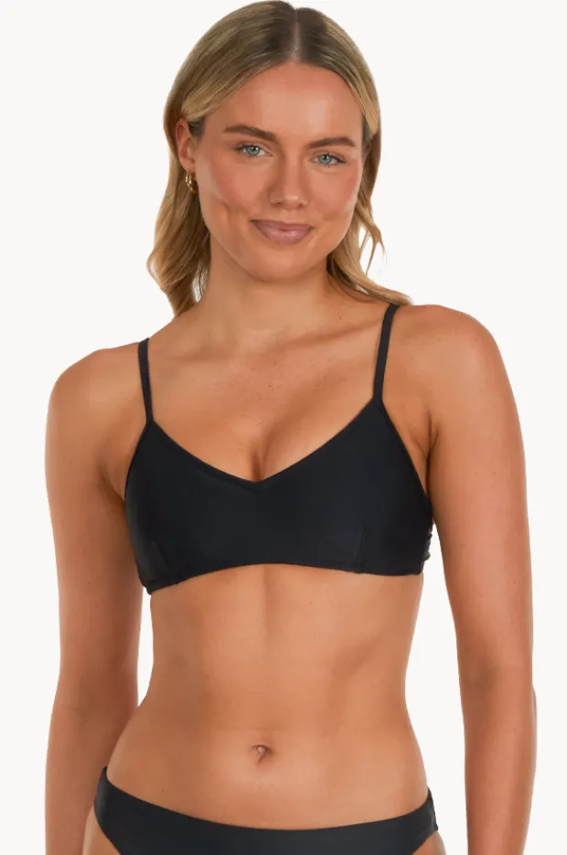 Women Base Swim Plain Tie Back Bralette
