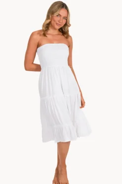 Women Go Girl Plain Tiered Ruched Dress