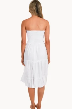 Women Go Girl Plain Tiered Ruched Dress