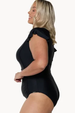 Women Capriosca Plain Zip Front One Piece