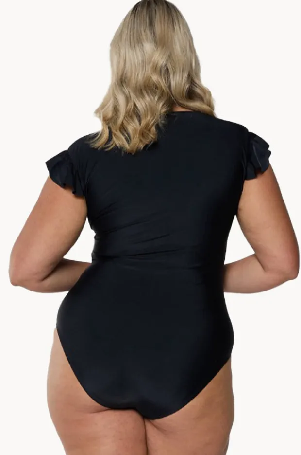 Women Capriosca Plain Zip Front One Piece