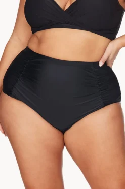 Women Artesands Plains High Waist Ruched Pant