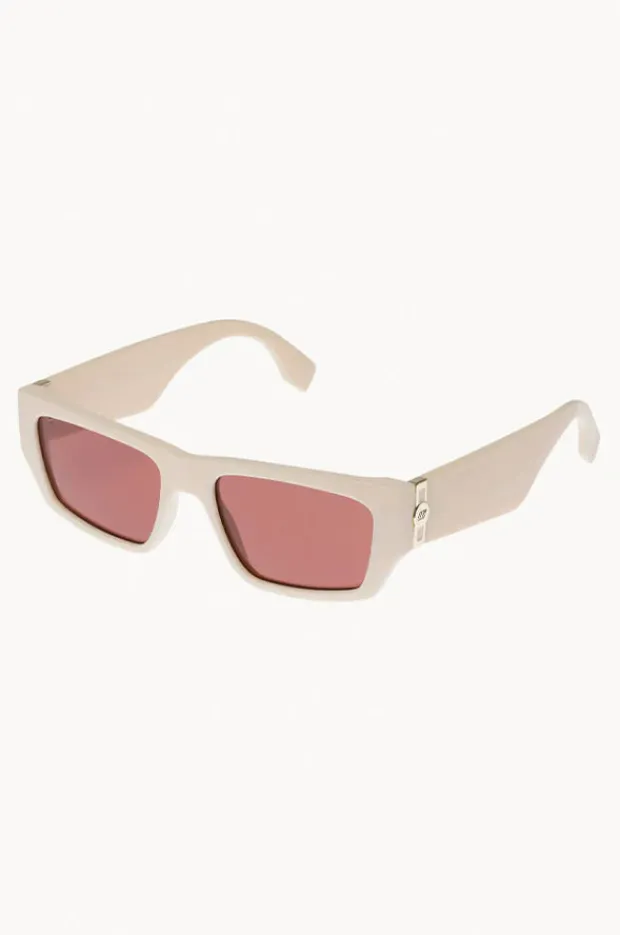 Women Le Specs Plastic Measures Sunglasses