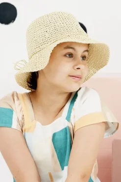 Acorn Poet Straw Crochet Hat
