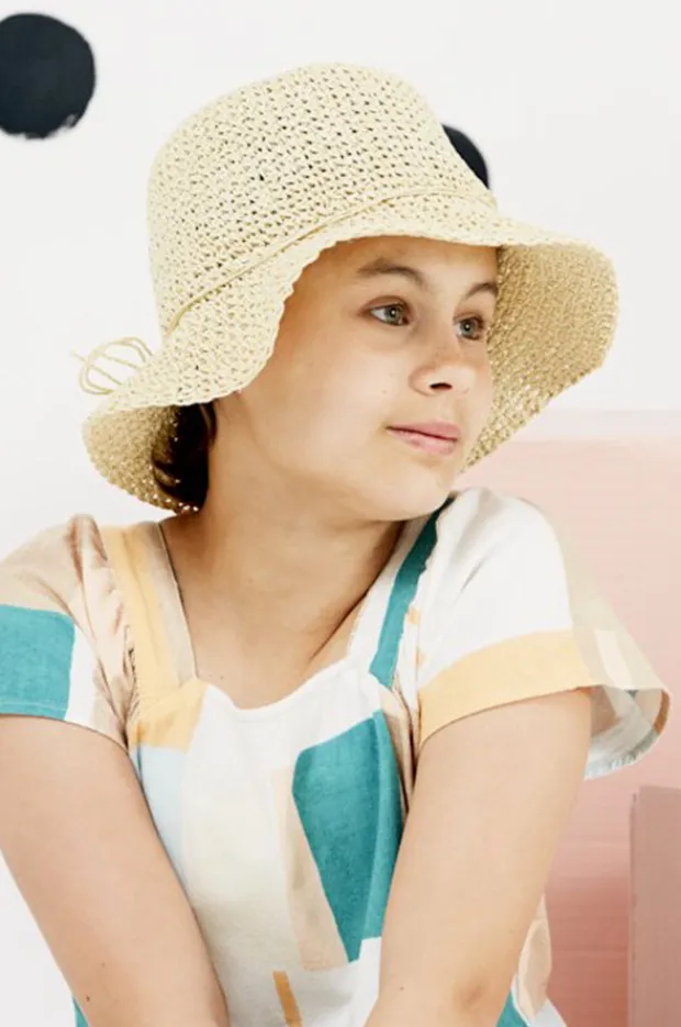Acorn Poet Straw Crochet Hat
