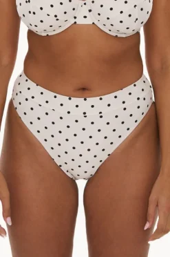 Women Raq Apparel Polka Dot High Leg Brief