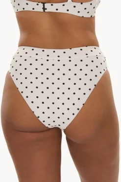 Women Raq Apparel Polka Dot High Leg Brief