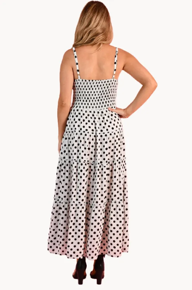 Women Go Girl Polka Dot Traveller Maxi Dress