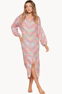 Women Tigerlily Pomona Lorena Maxi Shirt Dress