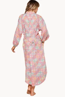 Women Tigerlily Pomona Lorena Maxi Shirt Dress