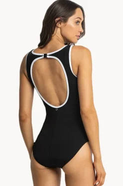 Women Sunseeker Pool High Neck One Piece
