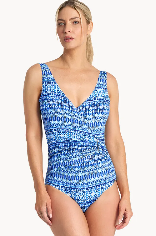 Women Jantzen Portugal Bar Surplice One Piece