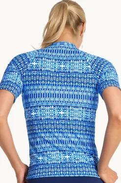 Women Jantzen Portugal Short Sleeve Suntop