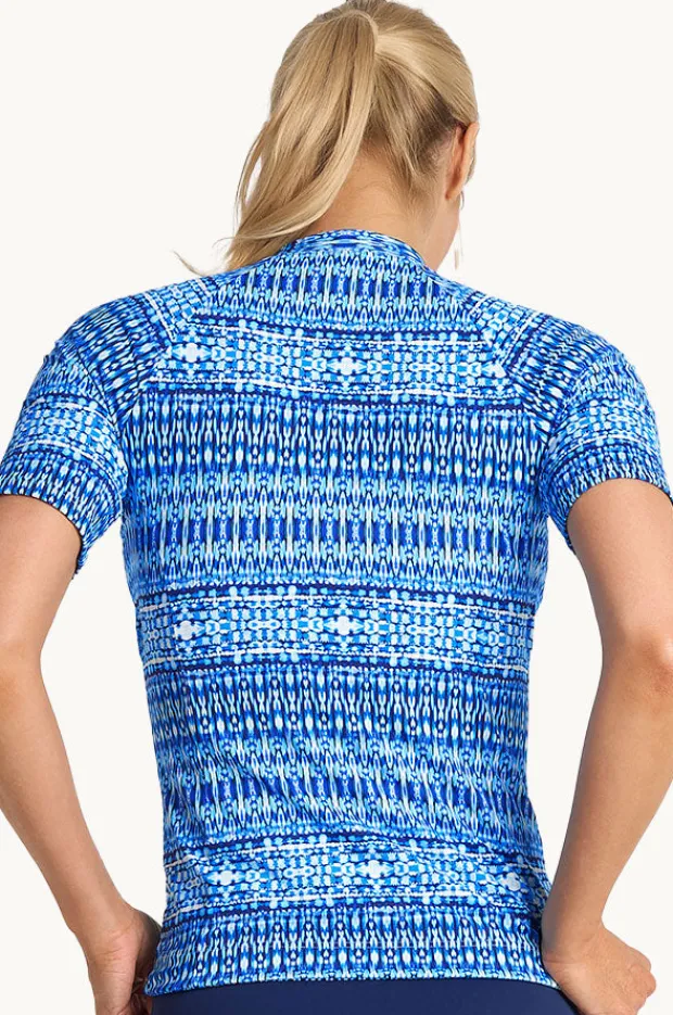Women Jantzen Portugal Short Sleeve Suntop