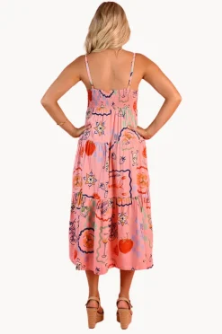 Women Go Girl Positano Picnic Ellie Midi Dress