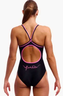 Women Funkita Power Shift Diamond Back One Piece