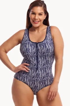 Women Funkita Pressure Palm DD/E Cup Zip Front One Piece