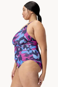 Women Speedo Printed Shaping V Neck One Piece