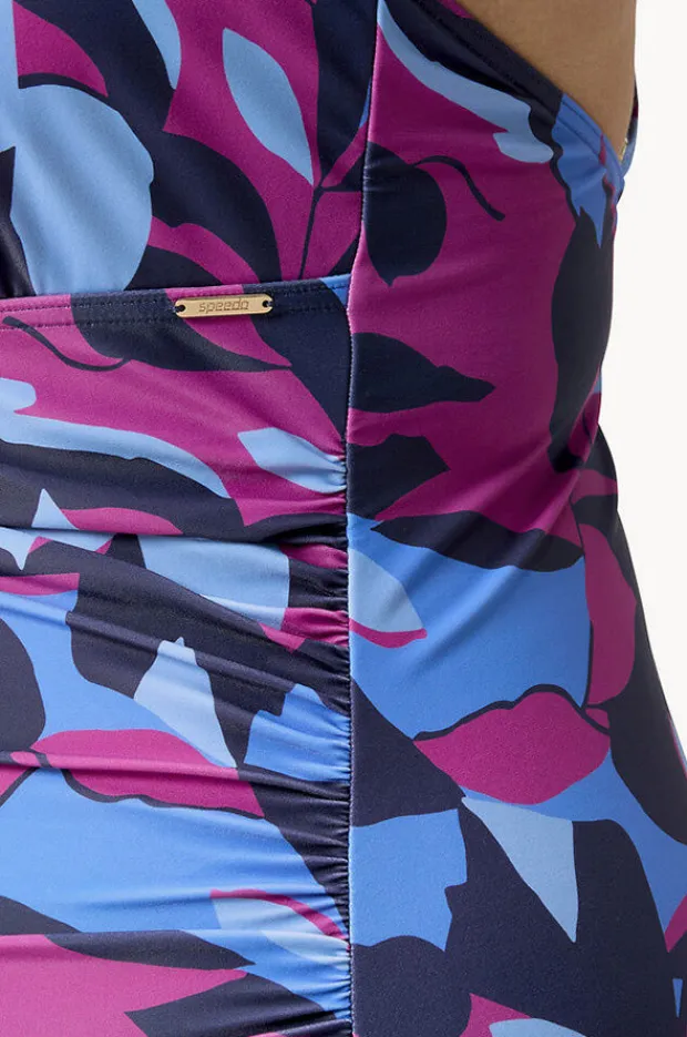 Women Speedo Printed Shaping V Neck One Piece