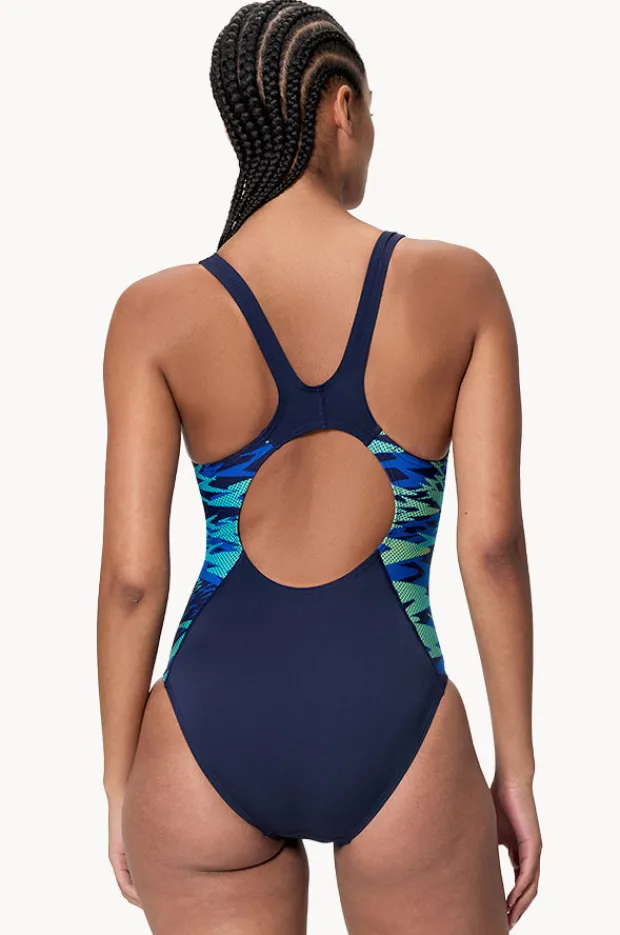 Women Speedo Printed Splice Muscleback One Piece