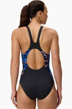 Women Speedo Printed Splice Muscleback One Piece