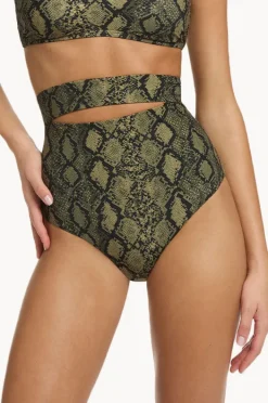 Women Jets Python Ultra High Waist Splice Pant