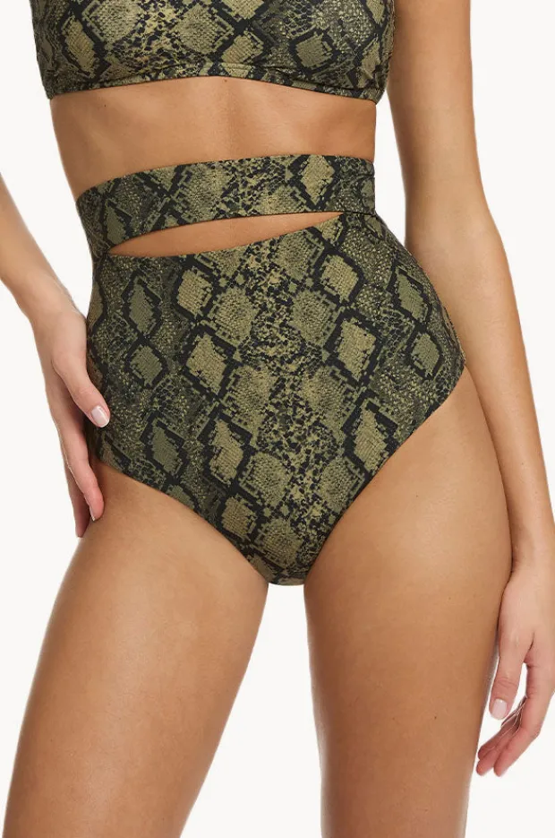 Women Jets Python Ultra High Waist Splice Pant