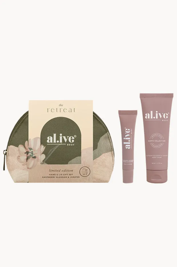 Women Al.ive Body Raspberry Blossom & Juniper Hand & Lip Gift Set
