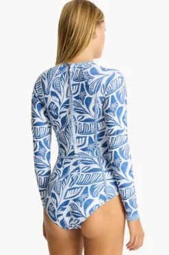Women Sea Level Reef Long Sleeve Sunsuit