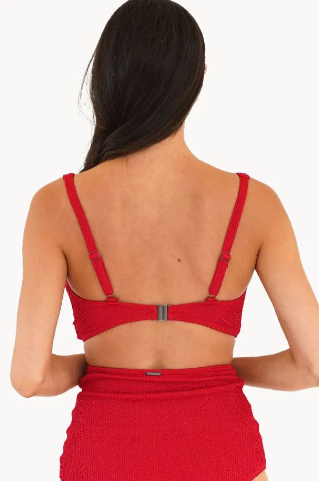 Women Moontide Retro Deco DD/E Cup Wrap Front Bra