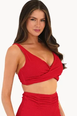 Women Moontide Retro Deco DD/E Cup Wrap Front Bra