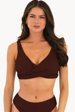 Women Moontide Retro Deco DD/E Cup Wrap Front Bra
