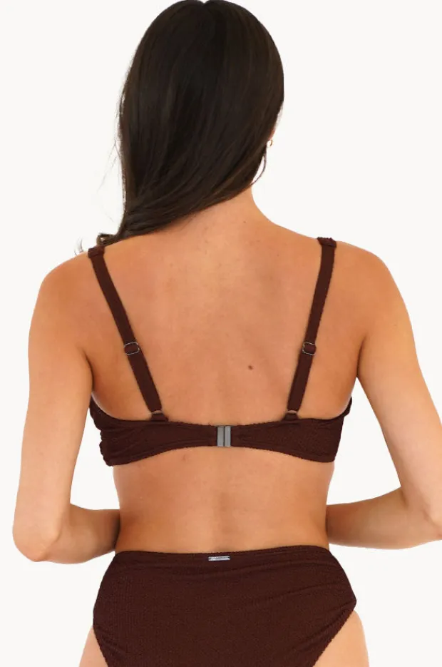 Women Moontide Retro Deco DD/E Cup Wrap Front Bra