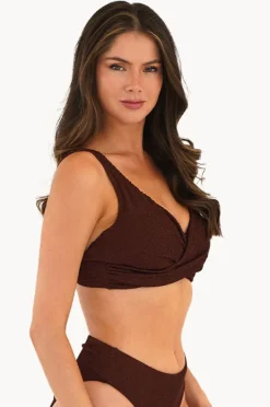 Women Moontide Retro Deco DD/E Cup Wrap Front Bra