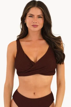 Women Moontide Retro Deco F/G Cup Wrap Front Bra