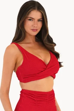Women Moontide Retro Deco F/G Cup Wrap Front Bra