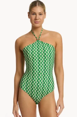 Women Jets Rio Halter Trim One Piece
