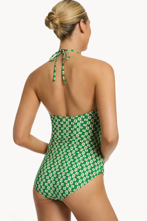 Women Jets Rio Halter Trim One Piece