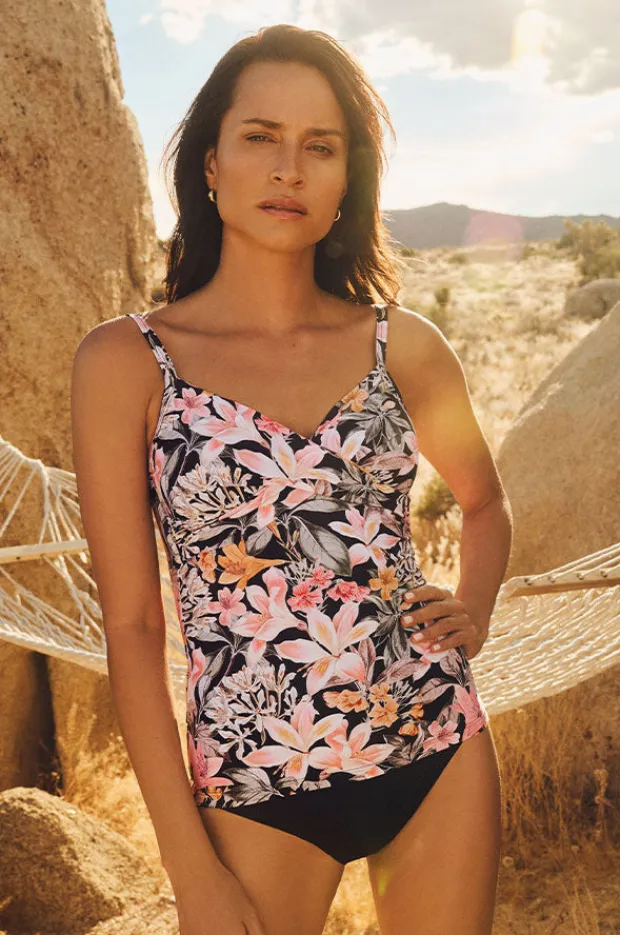Women Sunseeker Rome Twist Front Tankini Separate