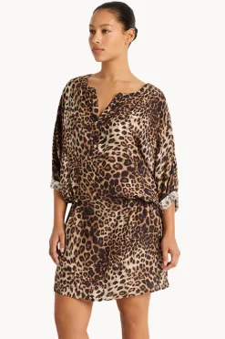 Women Monte u0026 Lou Romeo 3/4 Sleeve Shirt Dress