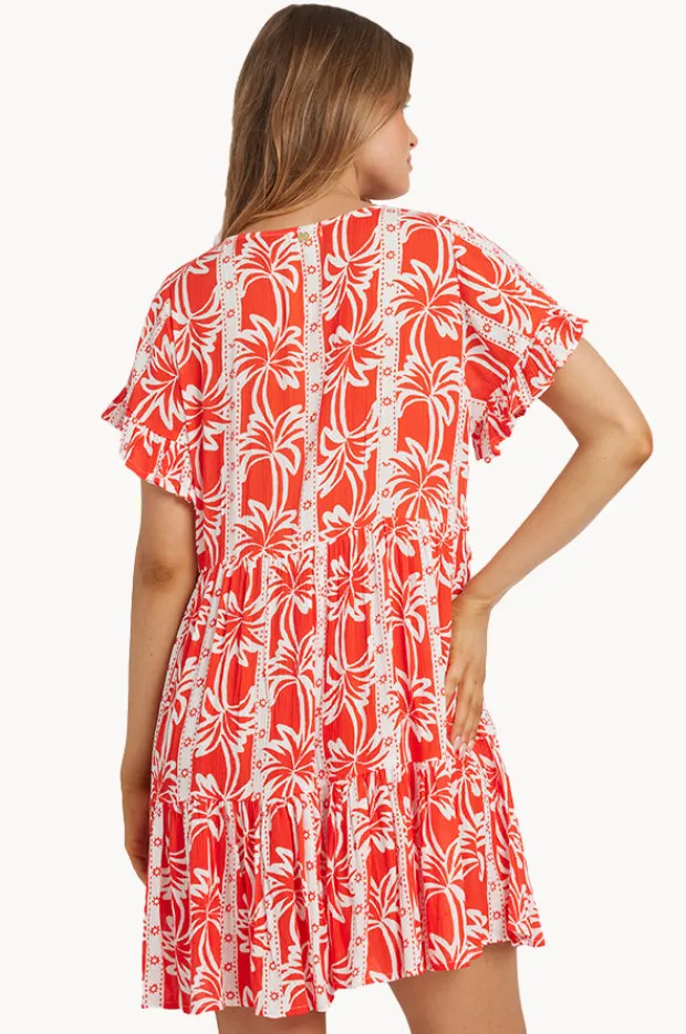 Women Billabong Row Of Palms Tie Dress