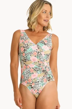 Women Jantzen Gathered Surplice One Piece