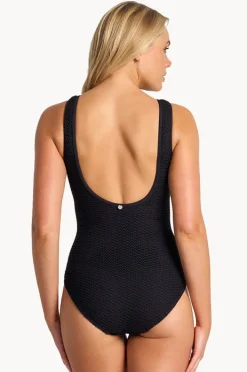 Women Sunseeker Salt High Neck Scoop One Piece