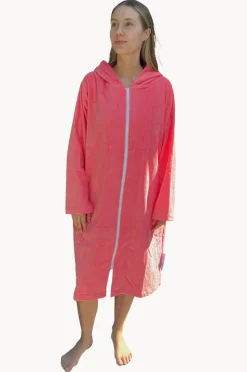 Women Back Beach Co Salty Hooded Towel Robe M/L